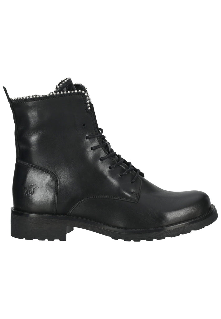 Mustang Stiefelette Leder Schwarz