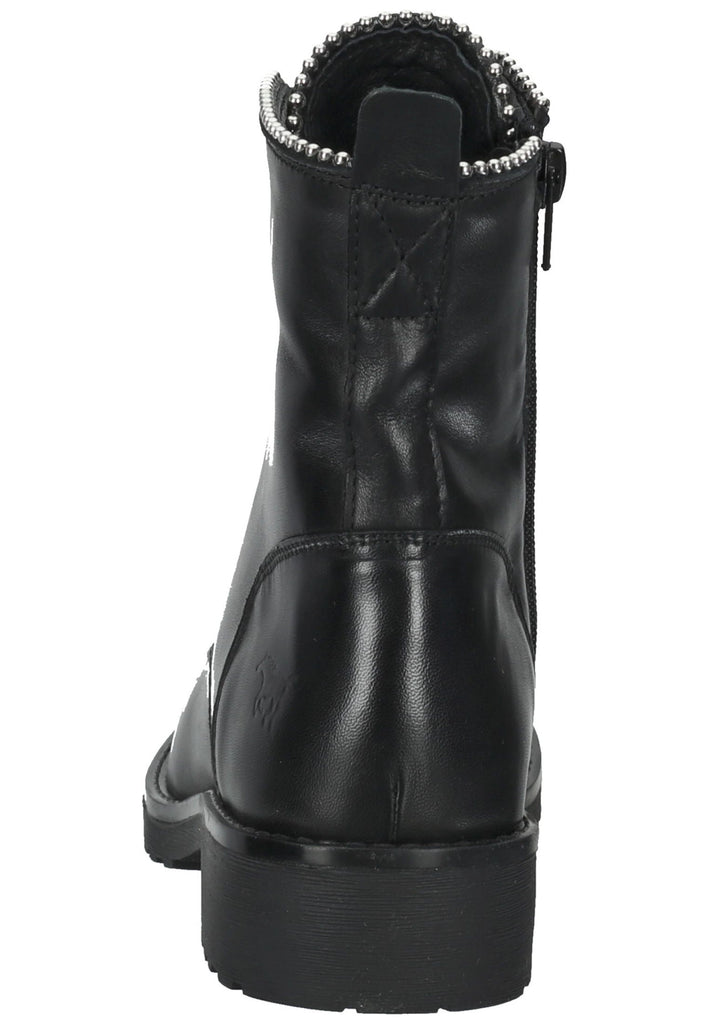 Mustang Stiefelette Leder Schwarz