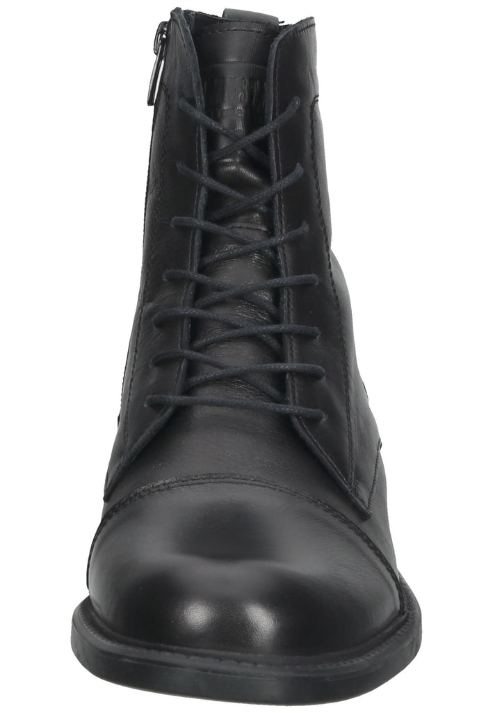 Mustang Stiefelette Leder Schwarz