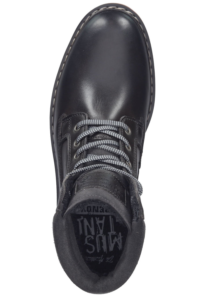 Mustang Stiefelette Leder Schwarz