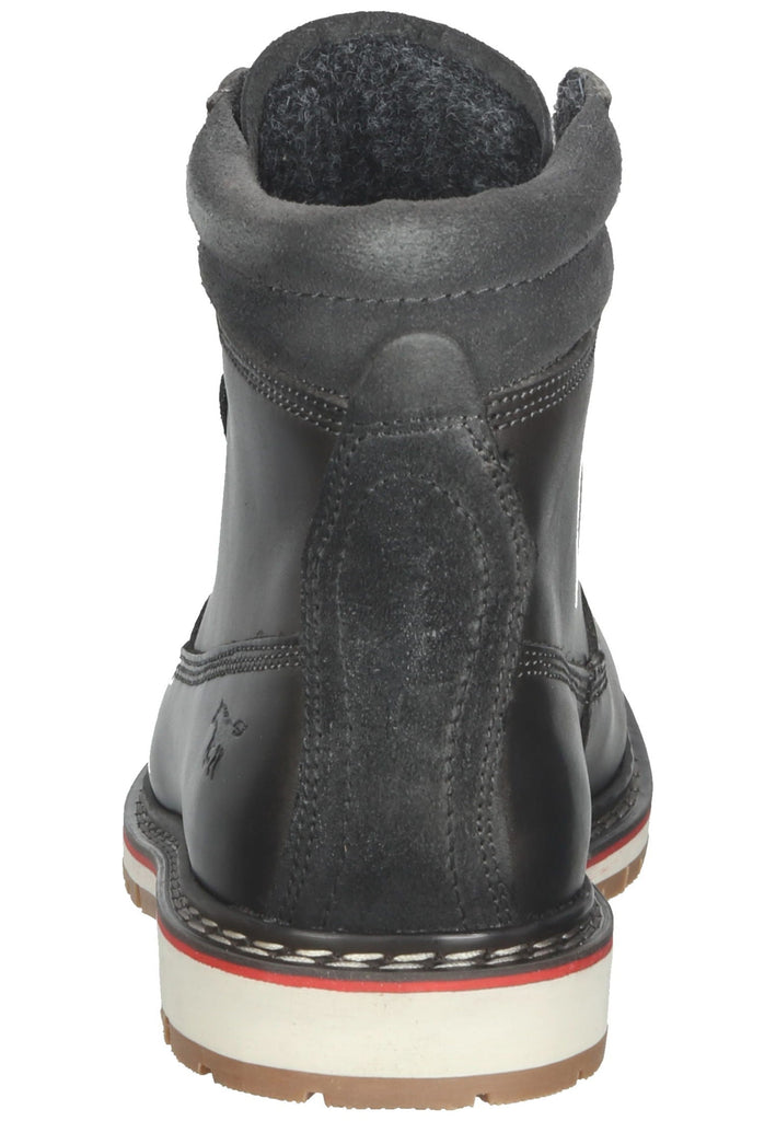 Mustang Stiefelette Leder Schwarz