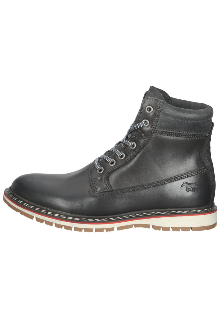 Mustang Stiefelette Leder Schwarz