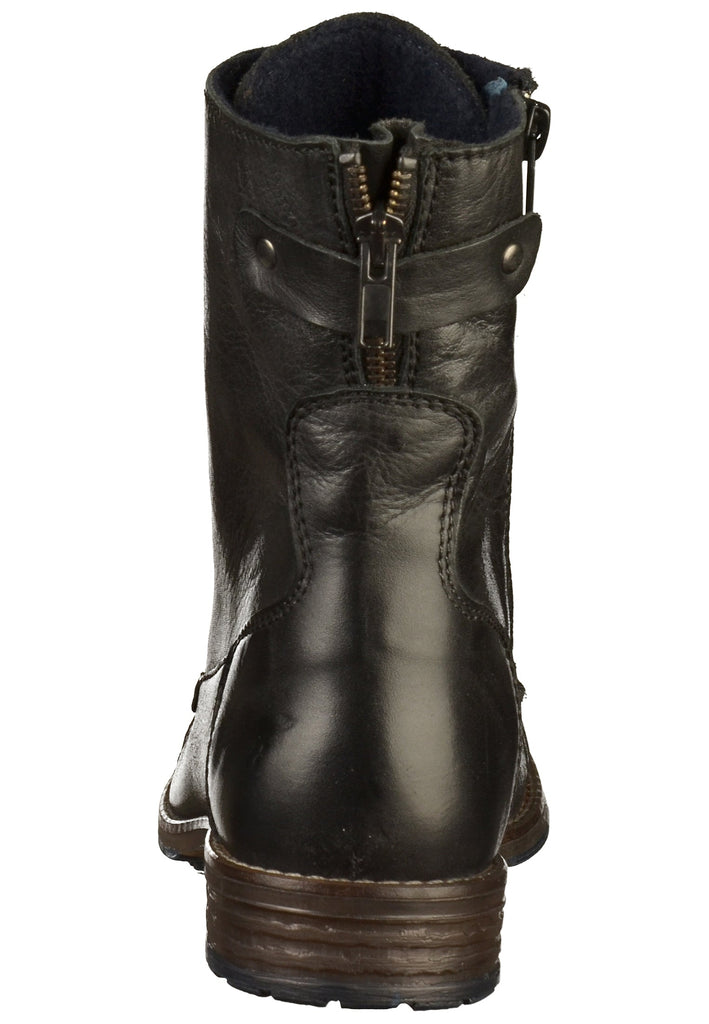 Mustang Stiefelette Leder Schwarz