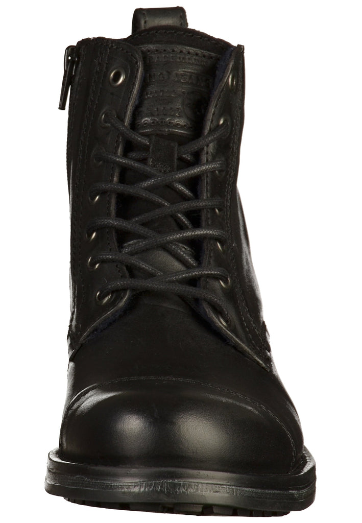 Mustang Stiefelette Leder Schwarz