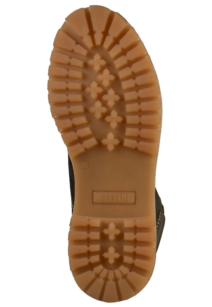 Mustang Stiefelette Leder Schwarz