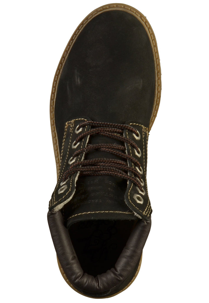 Mustang Stiefelette Leder Schwarz