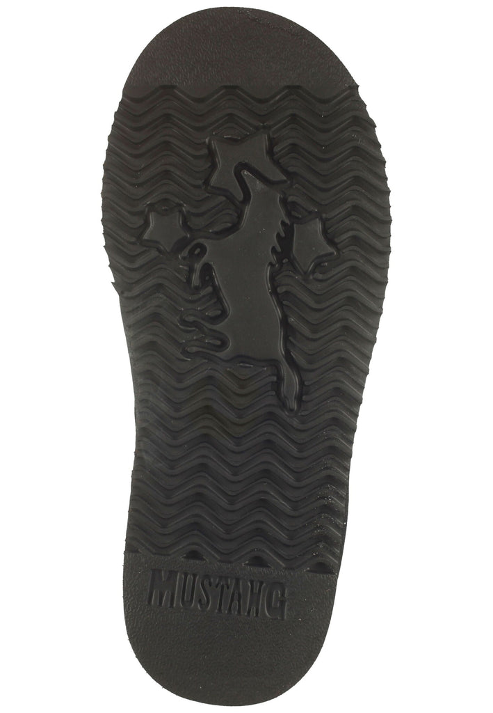 Mustang Stiefelette Leder Schwarz Warmfutter