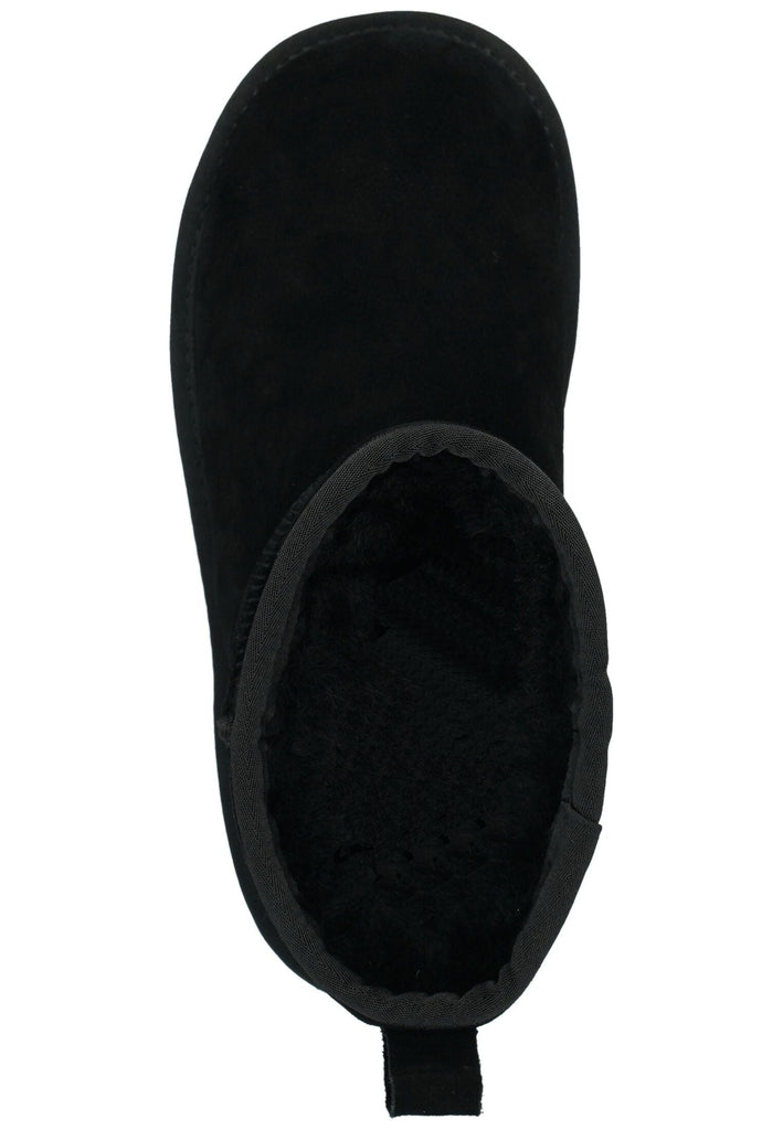 Mustang Stiefelette Leder Schwarz Warmfutter