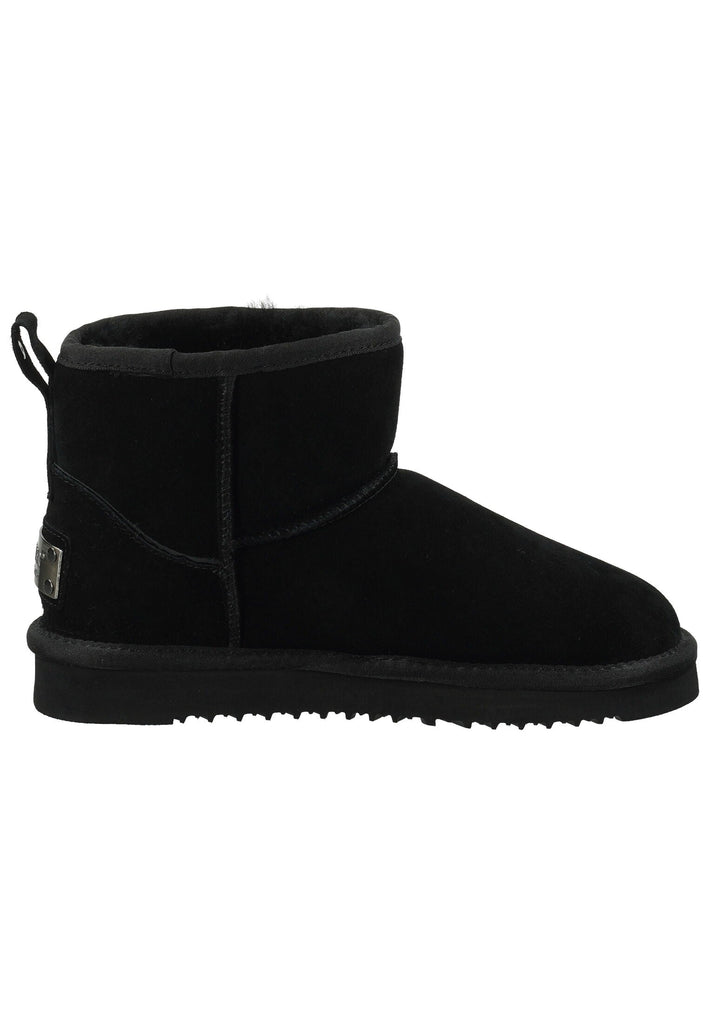 Mustang Stiefelette Leder Schwarz Warmfutter