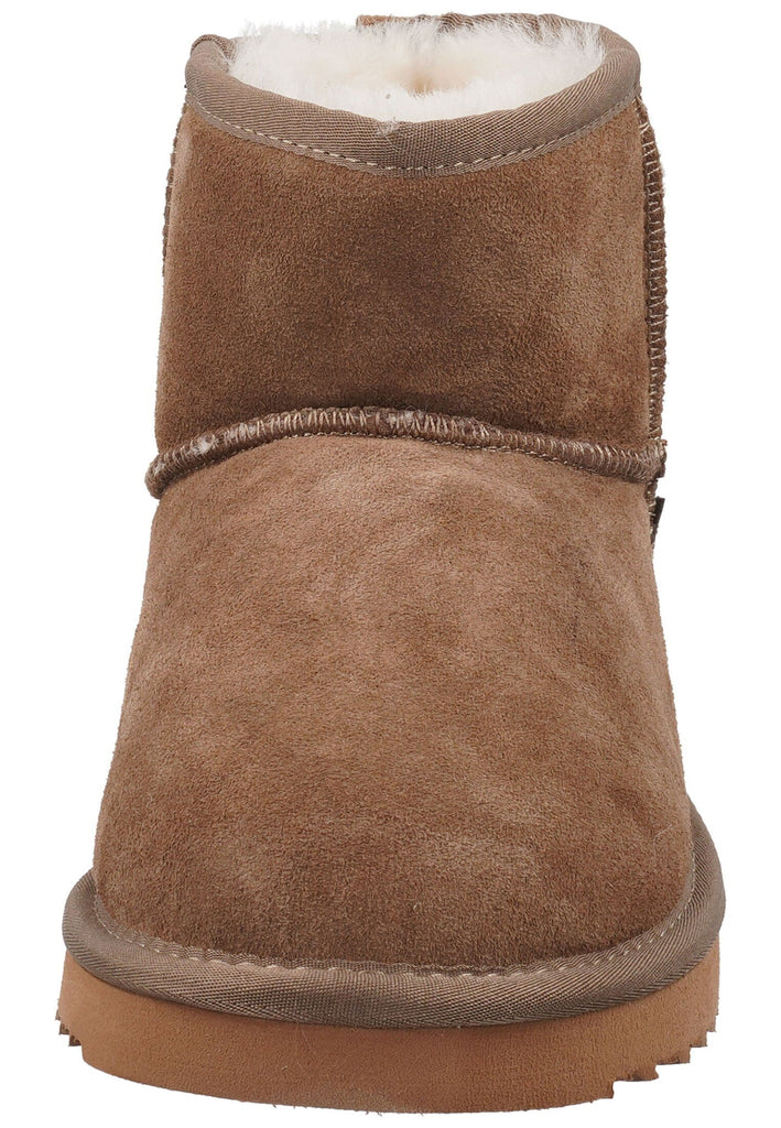 Mustang Stiefelette Leder Taupe Warmfutter