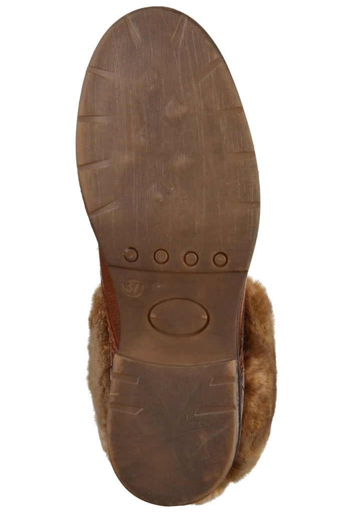 Mustang Stiefelette Leder/Textil Kastanie