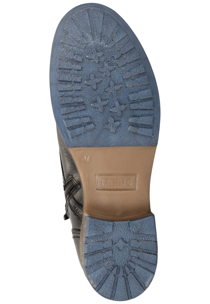 Mustang Stiefelette Leder/Textil Schwarz