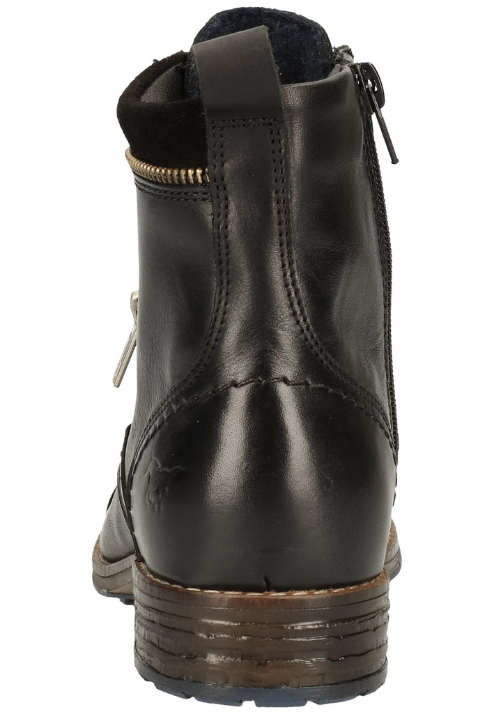 Mustang Stiefelette Leder/Textil Schwarz