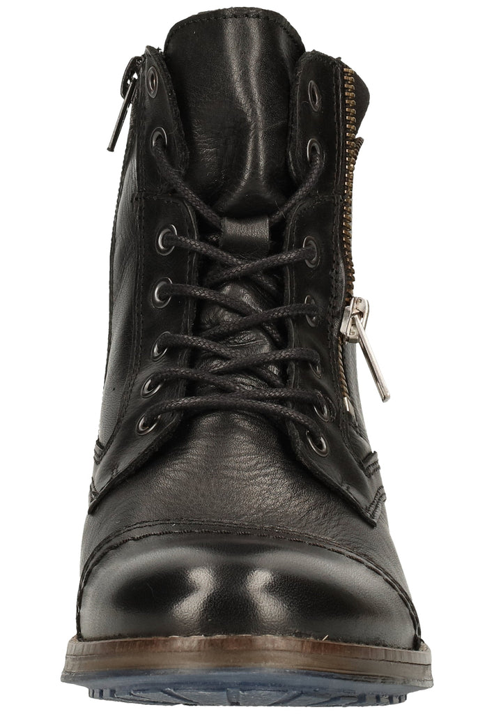 Mustang Stiefelette Leder/Textil Schwarz