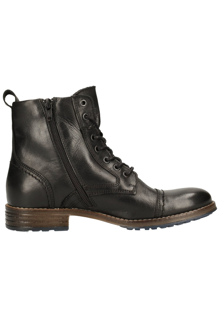 Mustang Stiefelette Leder/Textil Schwarz
