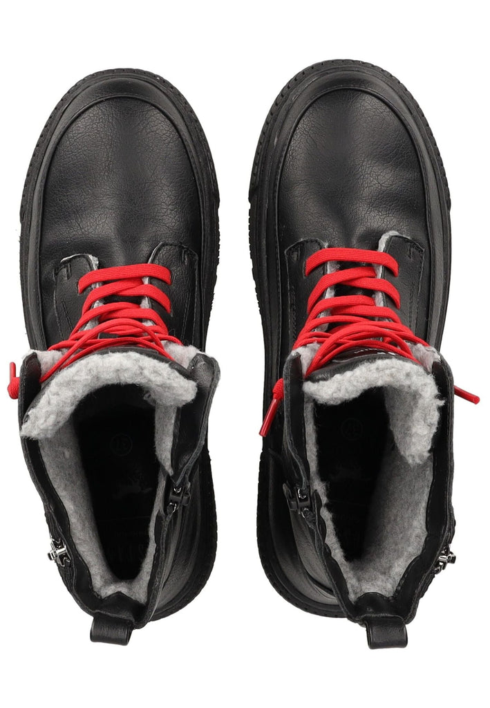 Mustang Stiefelette Leder/Textil Schwarz Warmfutter