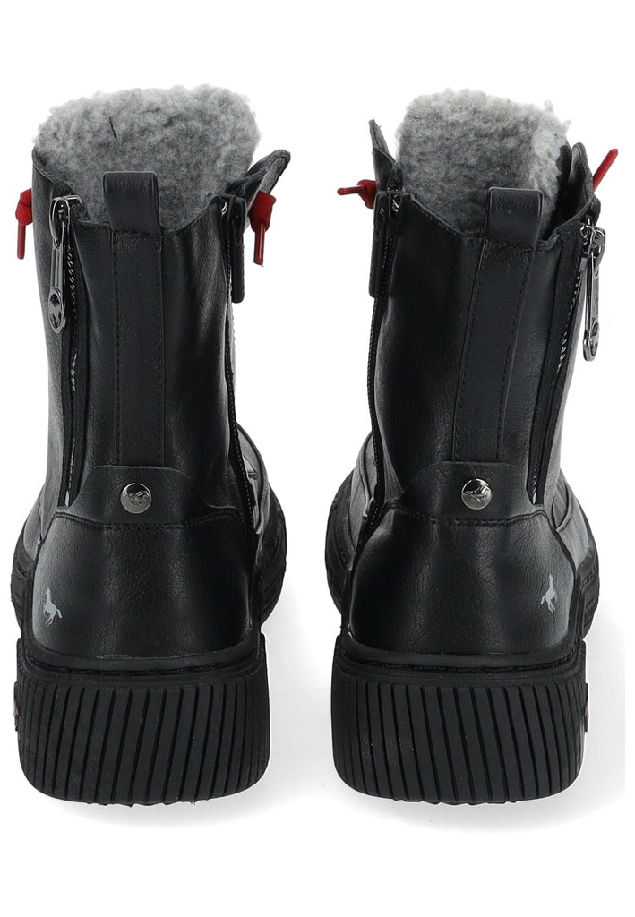 Mustang Stiefelette Leder/Textil Schwarz Warmfutter