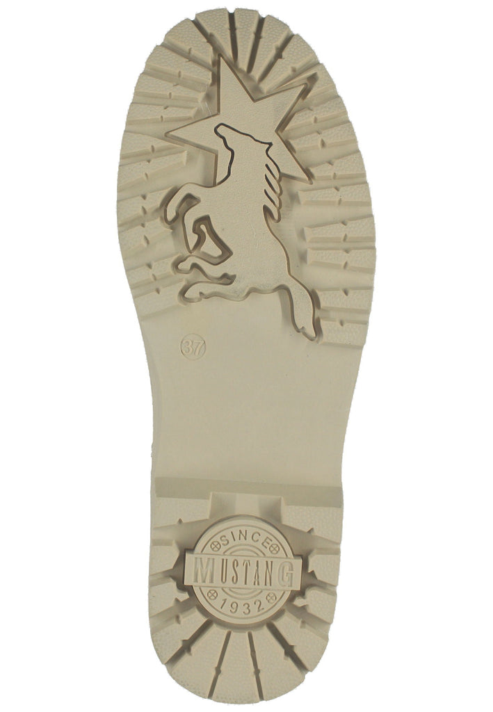 Mustang Stiefelette Lederimitat Beige