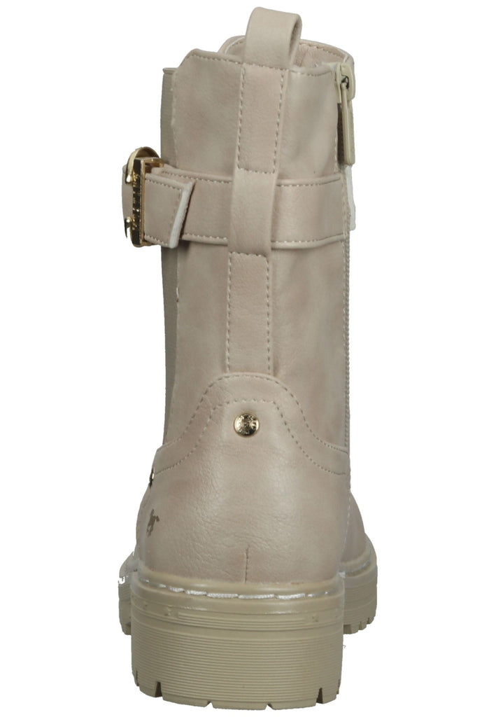 Mustang Stiefelette Lederimitat Beige