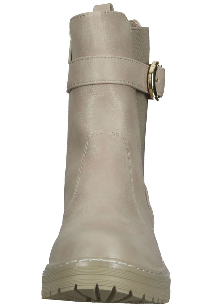 Mustang Stiefelette Lederimitat Beige