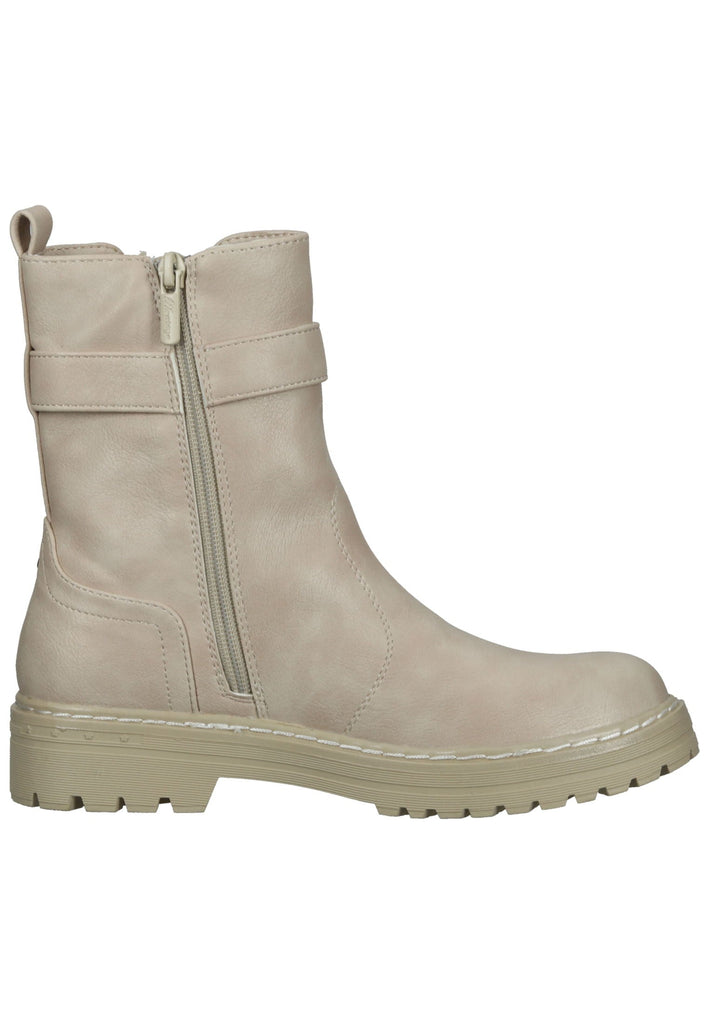 Mustang Stiefelette Lederimitat Beige