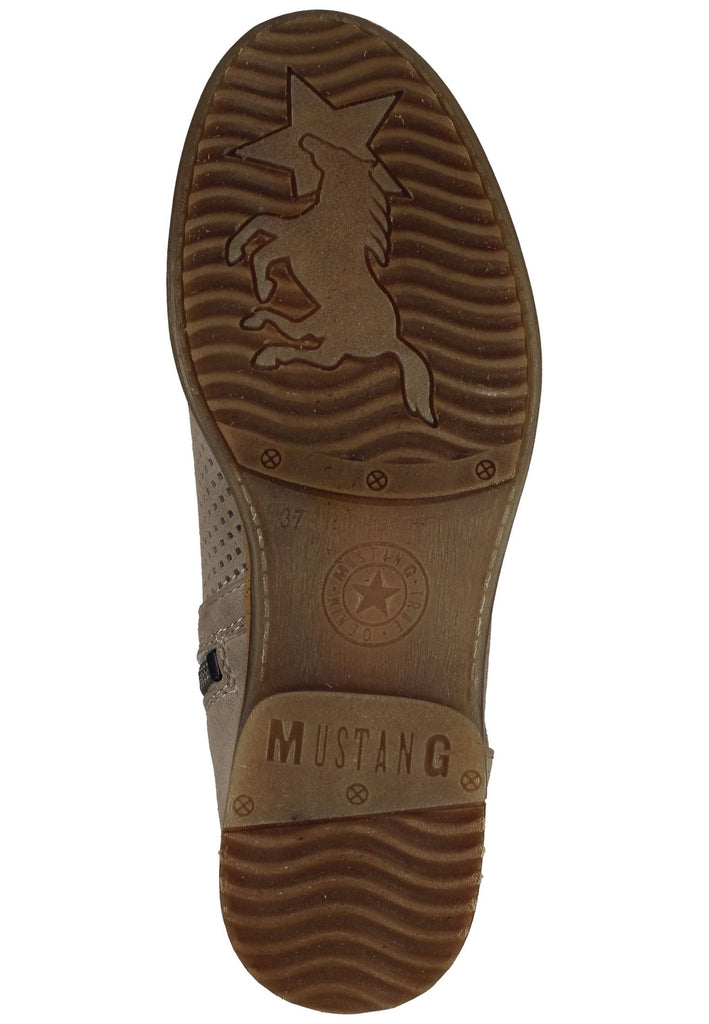 Mustang Stiefelette Lederimitat Beige