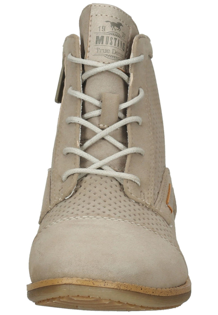 Mustang Stiefelette Lederimitat Beige