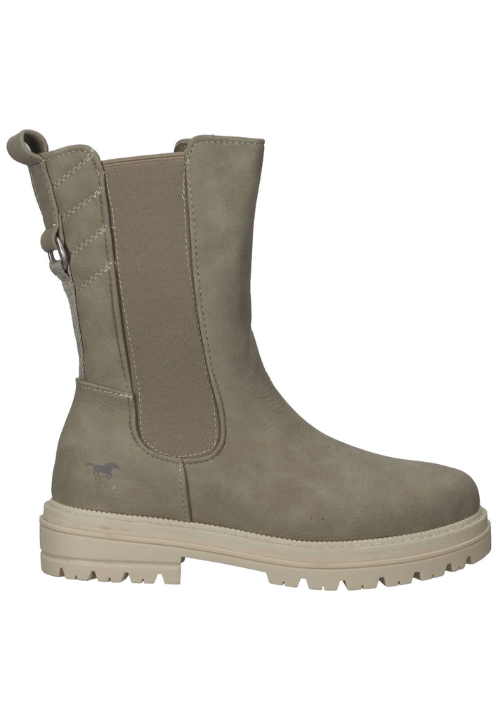 Mustang Stiefelette Lederimitat Beige