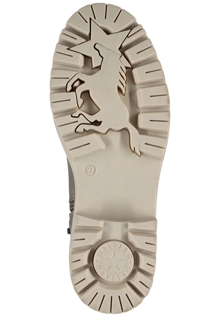 Mustang Stiefelette Lederimitat Beige