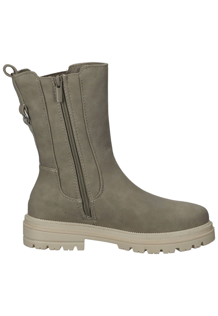Mustang Stiefelette Lederimitat Beige