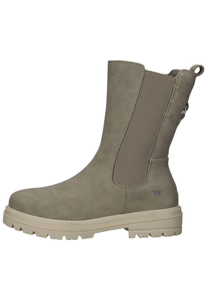 Mustang Stiefelette Lederimitat Beige
