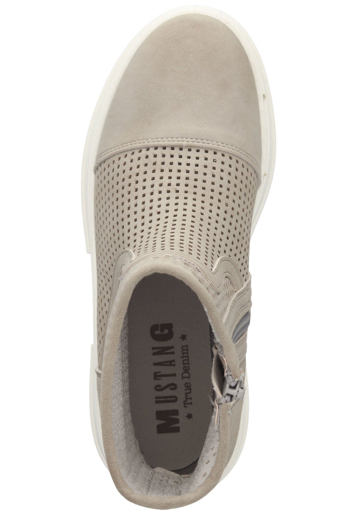 Mustang Stiefelette Lederimitat Beige