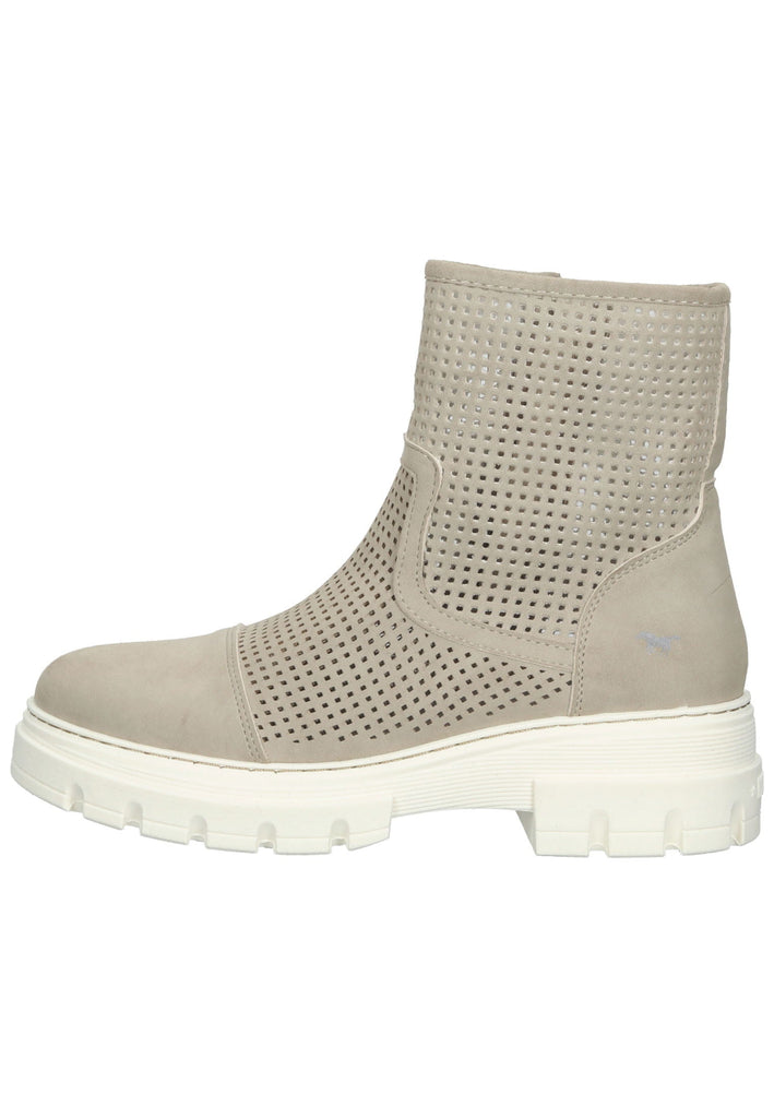 Mustang Stiefelette Lederimitat Beige
