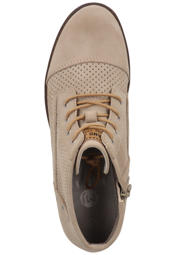Mustang Stiefelette Lederimitat Beige