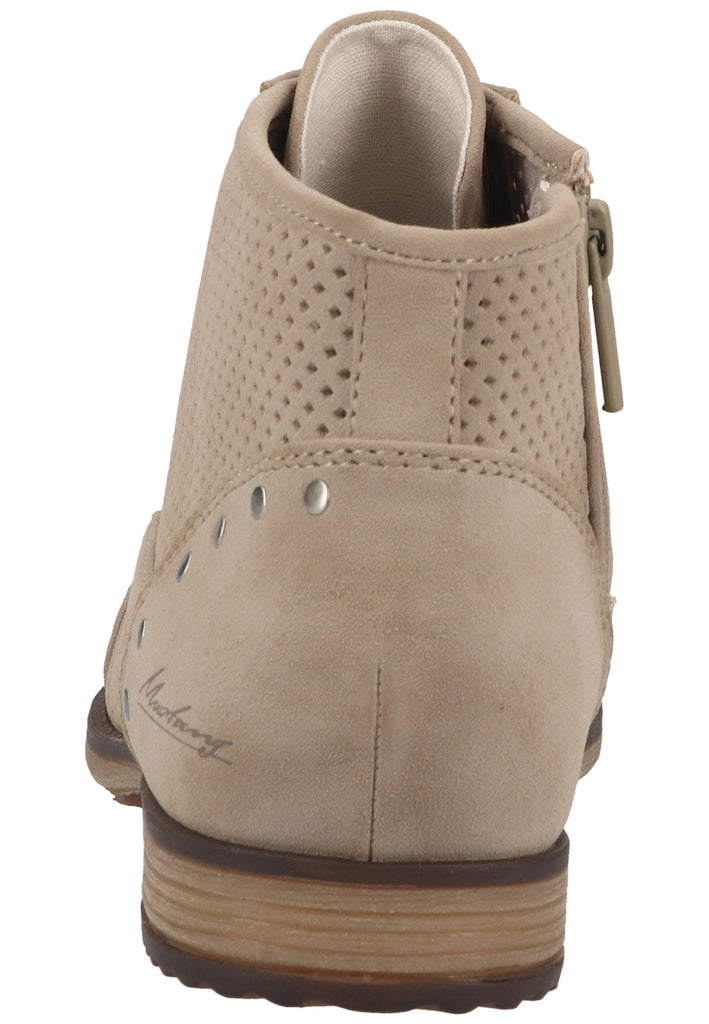 Mustang Stiefelette Lederimitat Beige