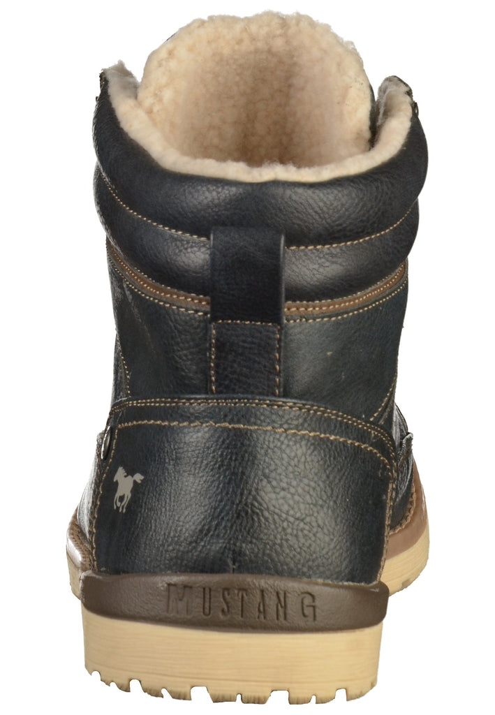 Mustang Stiefelette Lederimitat Blau