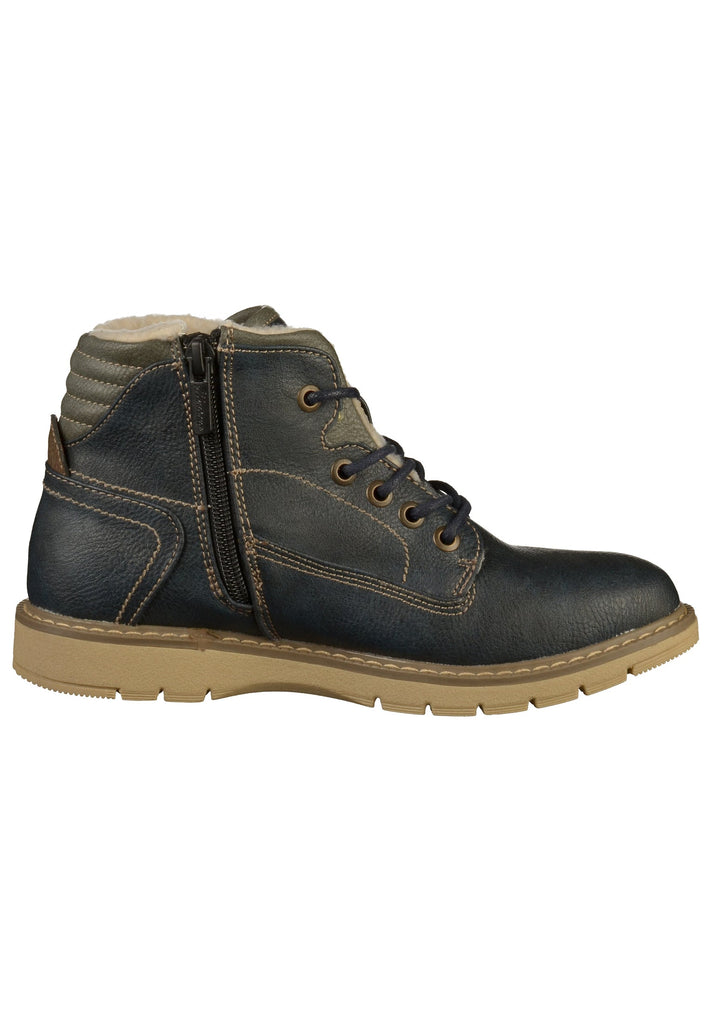 Mustang Stiefelette Lederimitat Blau