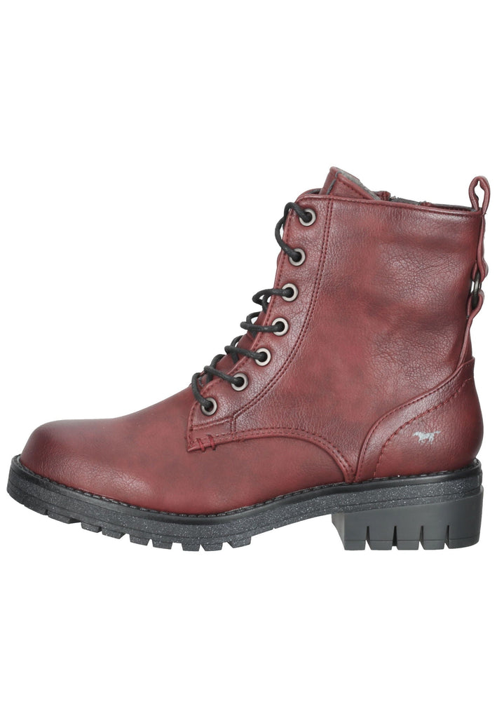 Mustang Stiefelette Lederimitat Bordeaux