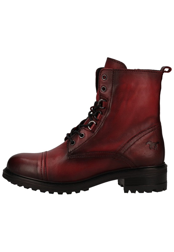 Mustang Stiefelette Lederimitat Bordeaux