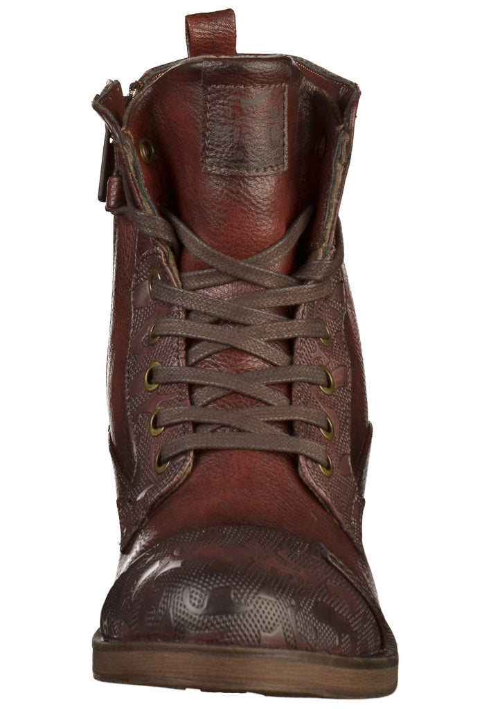 Mustang Stiefelette Lederimitat Bordeaux