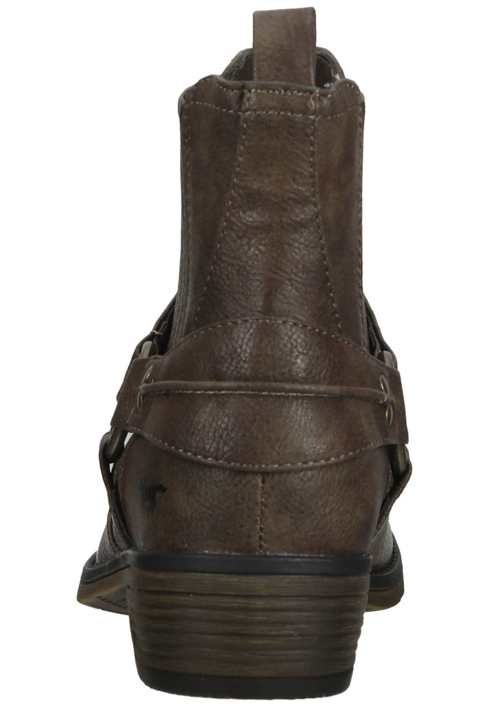 Mustang Stiefelette Lederimitat Braun