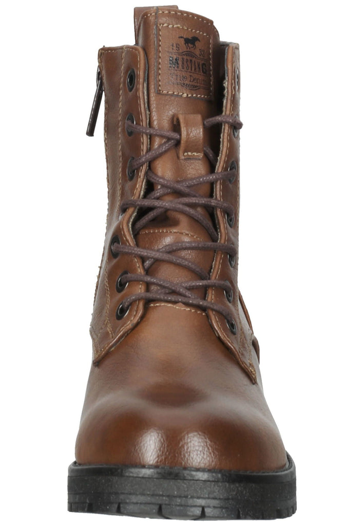 Mustang Stiefelette Lederimitat Braun