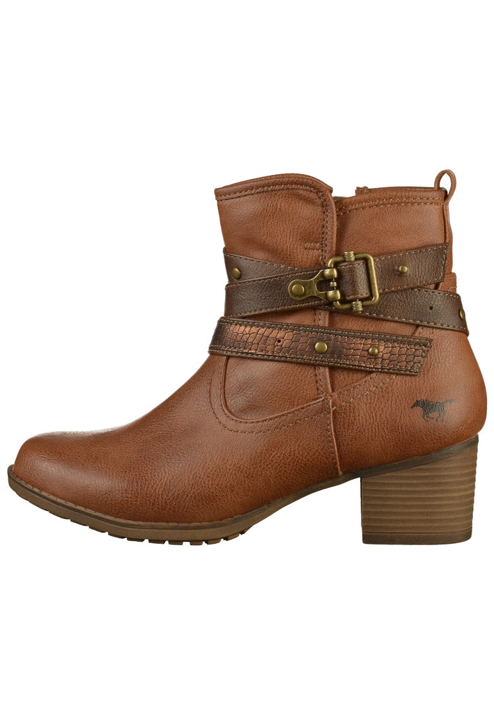 Mustang Stiefelette Lederimitat Braun