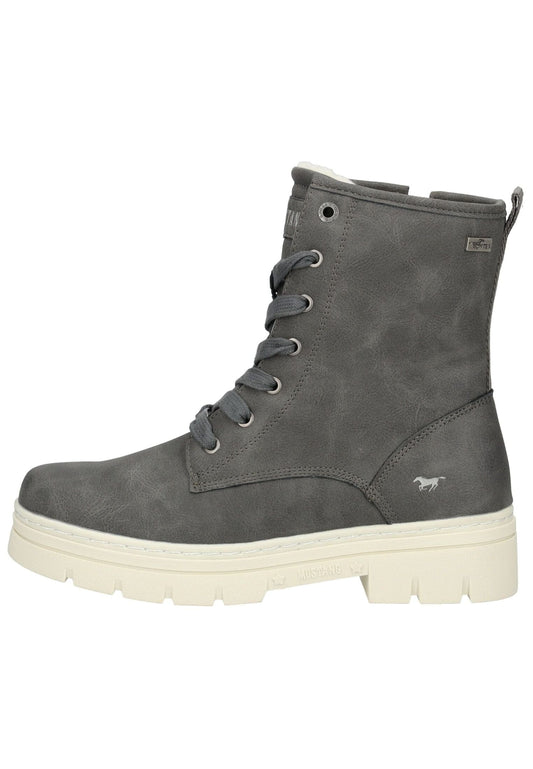 Mustang Stiefelette Lederimitat Coal Warmfutter