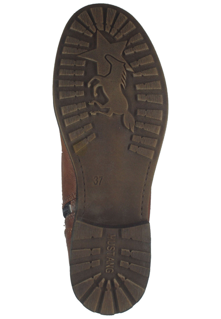 Mustang Stiefelette Lederimitat Cognac