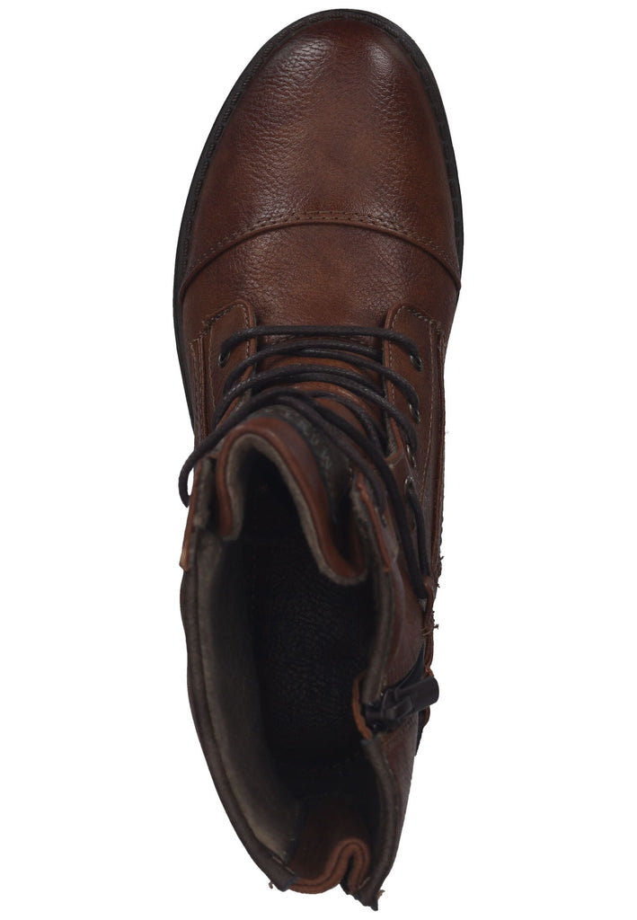 Mustang Stiefelette Lederimitat Cognac