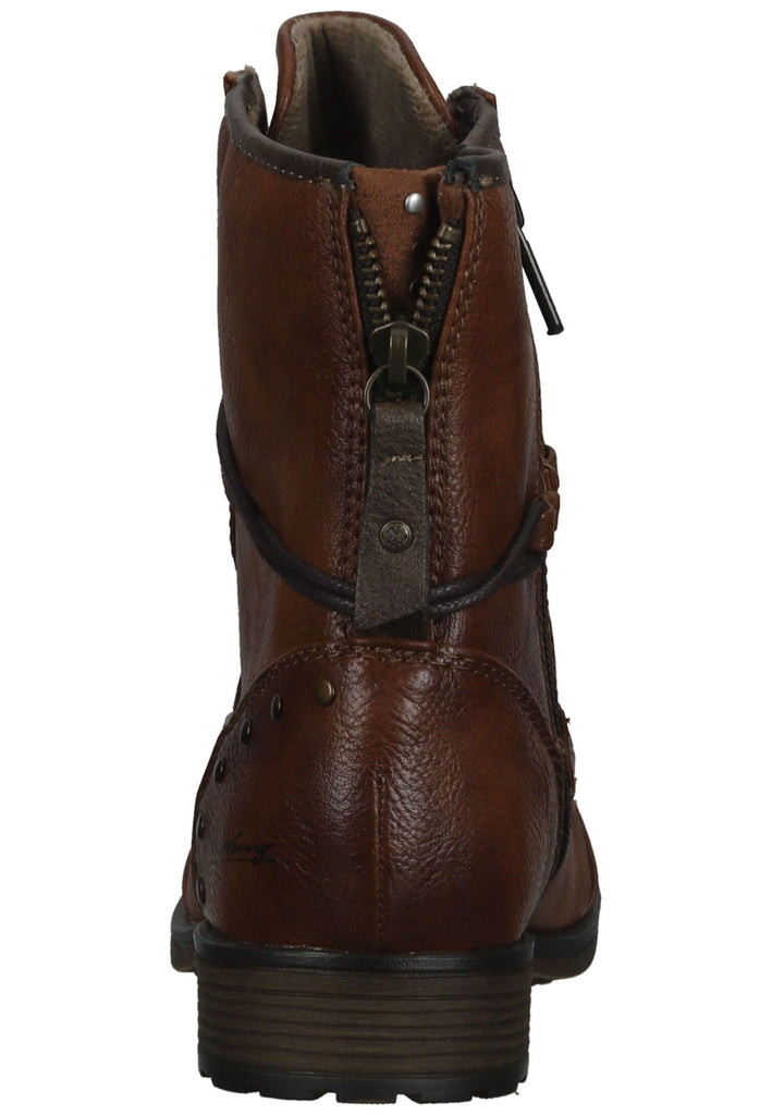 Mustang Stiefelette Lederimitat Cognac