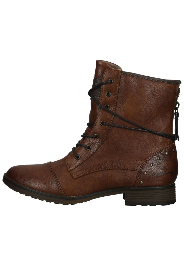Mustang Stiefelette Lederimitat Cognac
