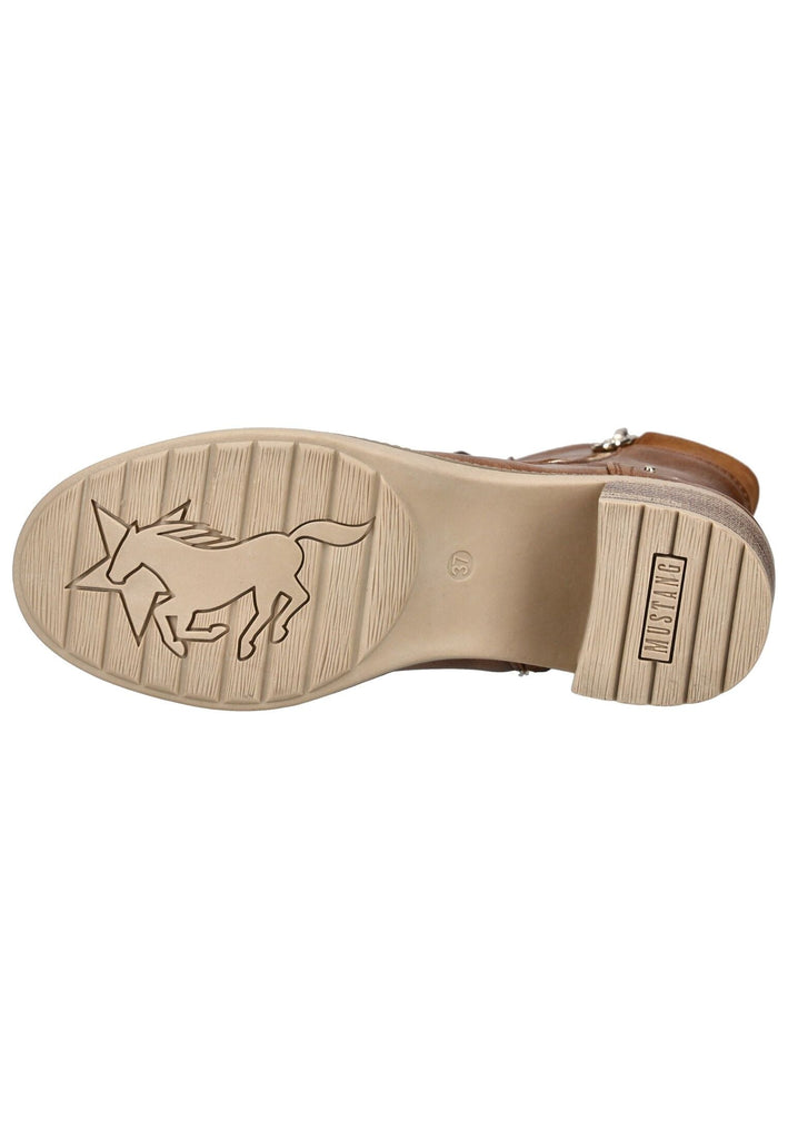Mustang Stiefelette Lederimitat Cognac