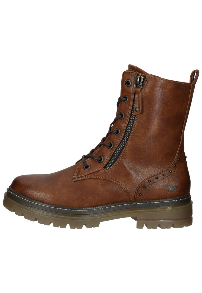 Mustang Stiefelette Lederimitat Cognac
